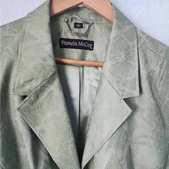 Pamela McCoy sneak print blazer sport jacket contemporary new with tags - Picture 3 of 16